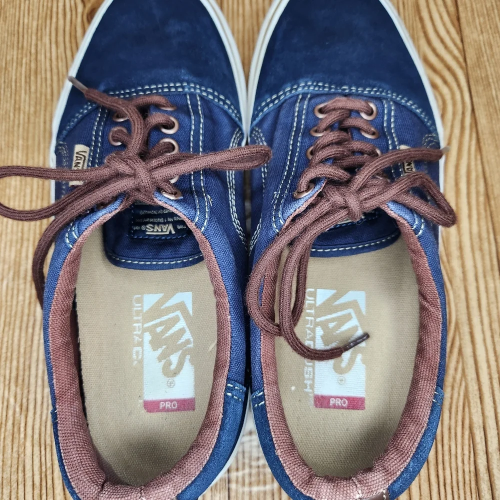 Vans‎ Men's Pro Ultra Cush Blue Skateboard Shoe Sneaker Size 9 - Picture 9 of 11